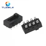 2PCS 12A 250V 3 Position 8 Pin Toggle Slide DIP Switch LQ-103H Hair Dryer Hot Cold Wind for JJ-15 Philips Flyco FH6218/20/21/31