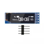 I2C OLED Display Module 0.91 Inch I2C SSD1306 OLED Display Module blue  or white I2C OLED Screen Driver DC 3.3V~5V for Arduino